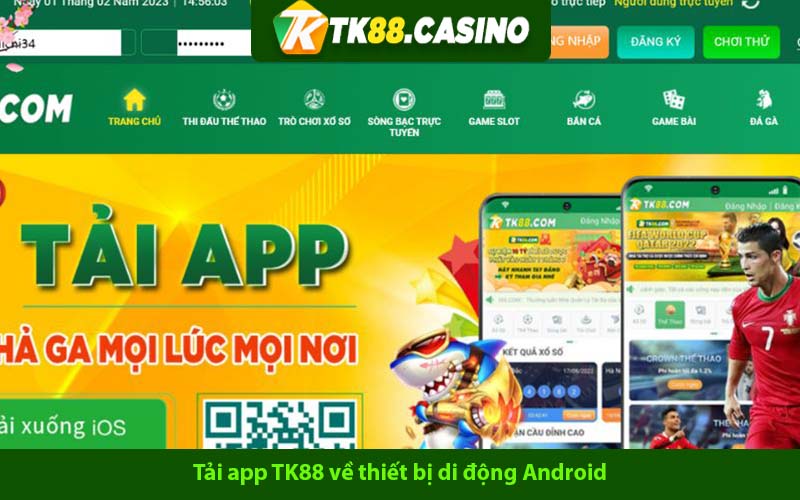 Tải app TK88 về thiết bị di động Android
