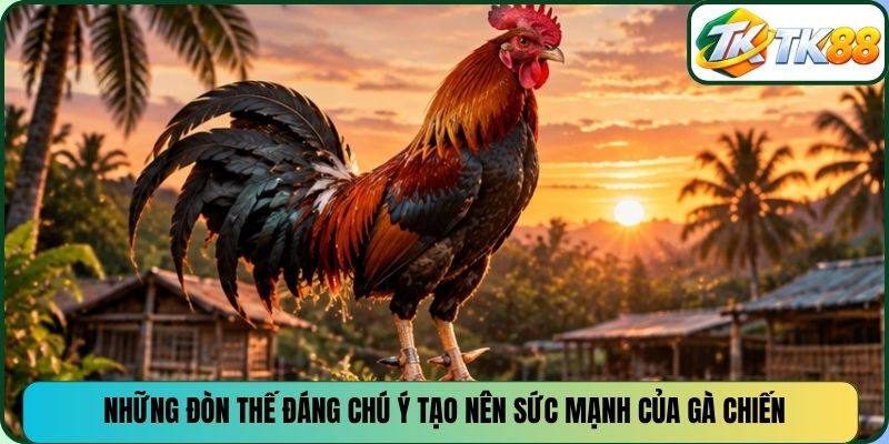 Những đòn thế đáng chú ý tạo nên sức mạnh của gà chiến
